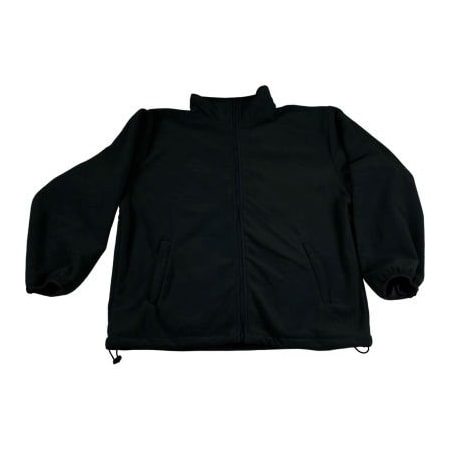 Petra Roc Inc Petra Roc Fleece Work Jacket W/2 Zipped Slash Pockets, Elastic Cuffs, Black, Size M BSW-S1-M